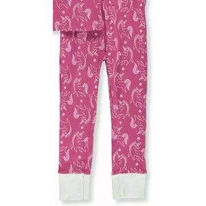 Girls Hartstrings Pajama PJ Set Size 4 Long Sleeve Pants Pink Unicorn Print New